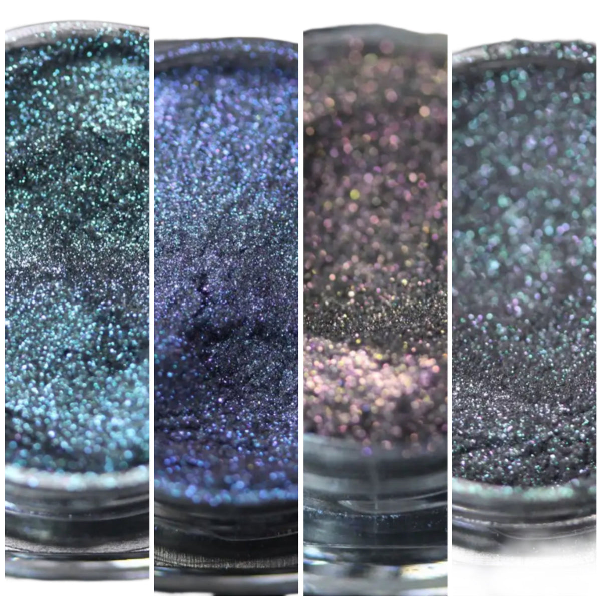 Magical Makeup Smoky Mermaid Series Sparkling Multichromes Loose Eyeshadow Bundle Set 4g