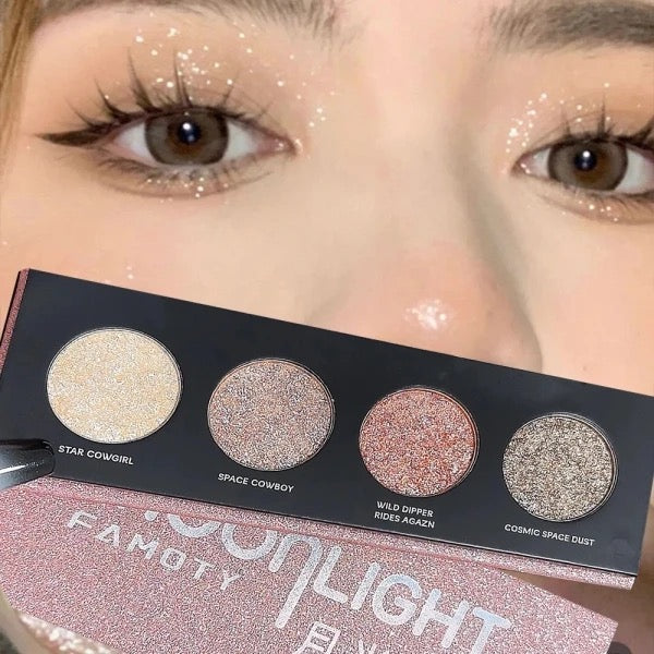 Shimmer glitter eyeshadow palette discount